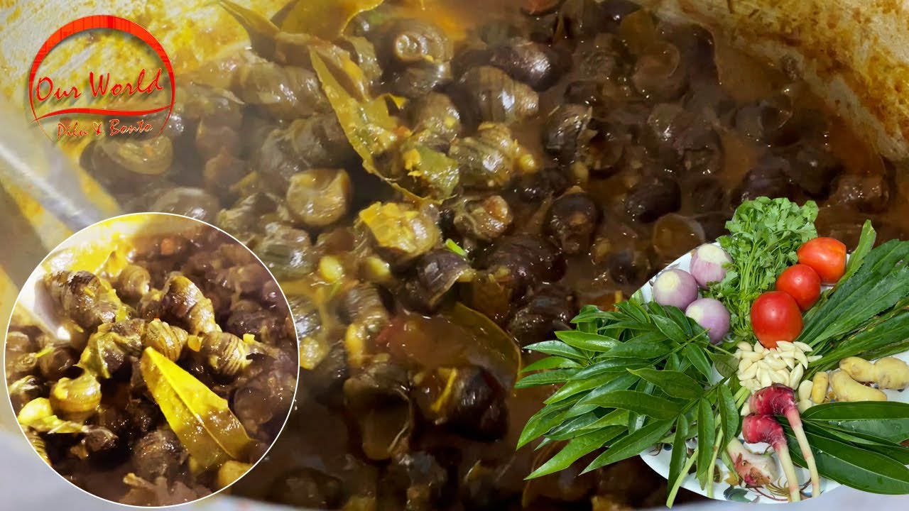 Tharoi thongba || Recipe || Edible Snails Dish || Manipur || Our World