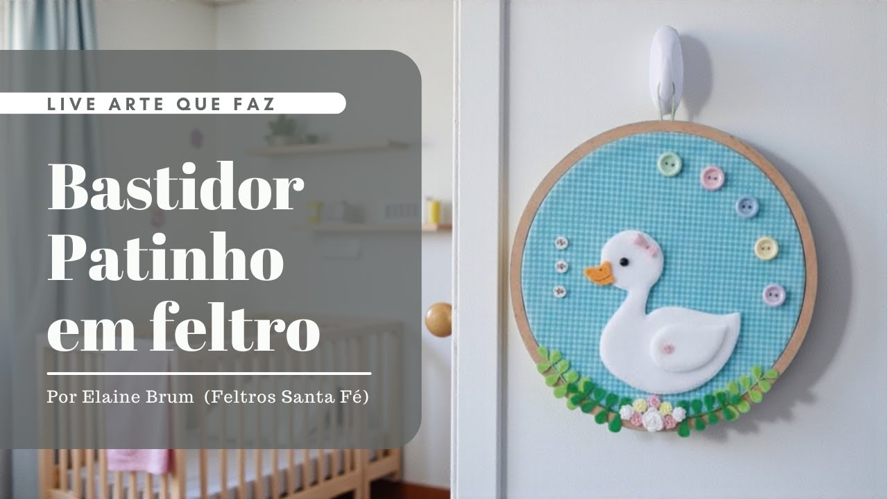 Bastidor Patinho em feltro | por Elaine Brum