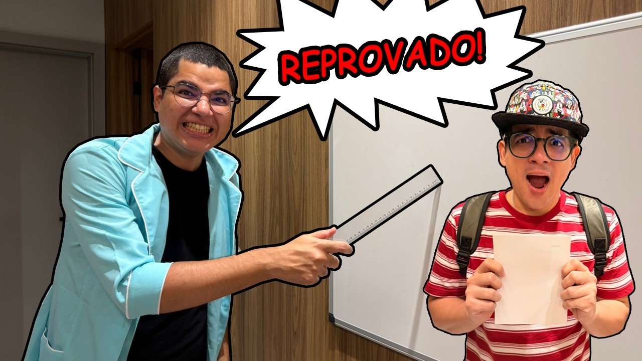 MEU IRMÃO VIROU MEU PROFESSOR POR UM DIA! (fui reprovado?)