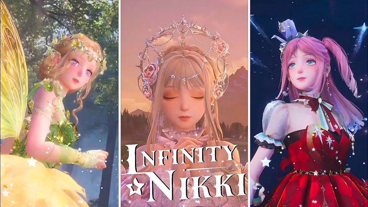 ALL EIGHT 5 🌟 Outfits Evolution Animations Showcase - Infinity Nikki 1.1