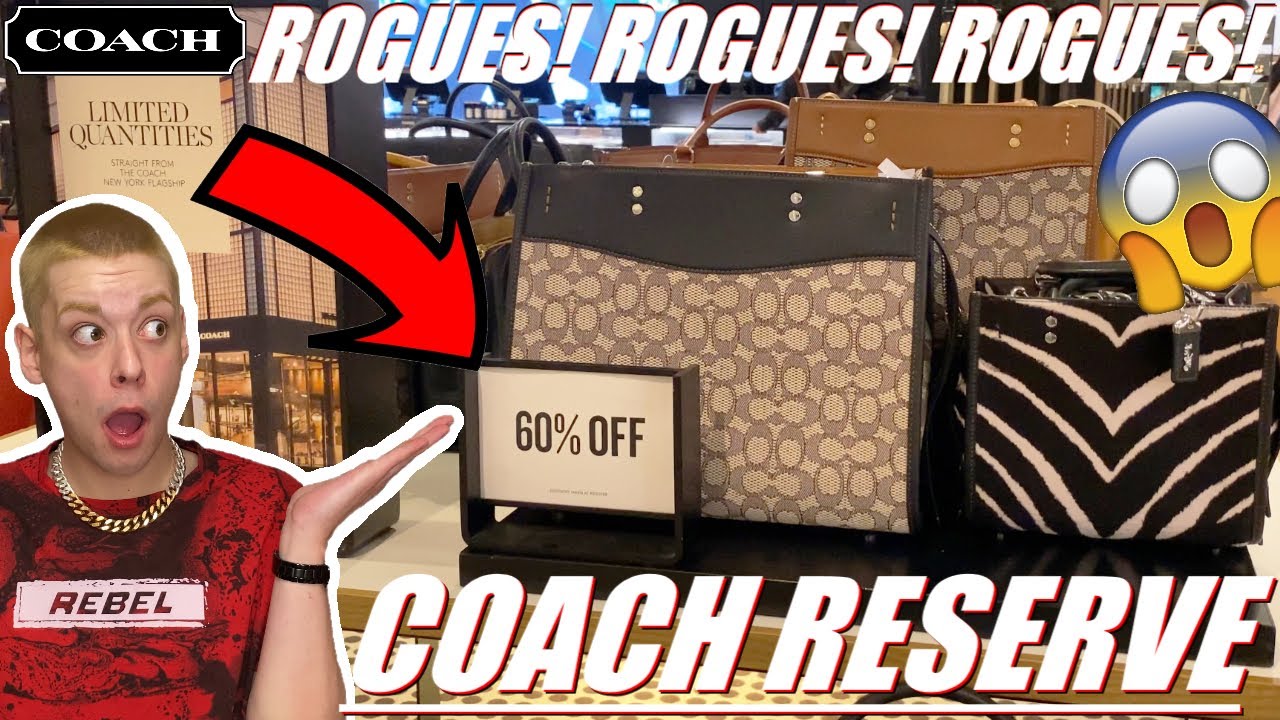 COACH ROGUE BAGS! 60% Off Coach Rogue Bags and MORE! *Coach Shop With Me*