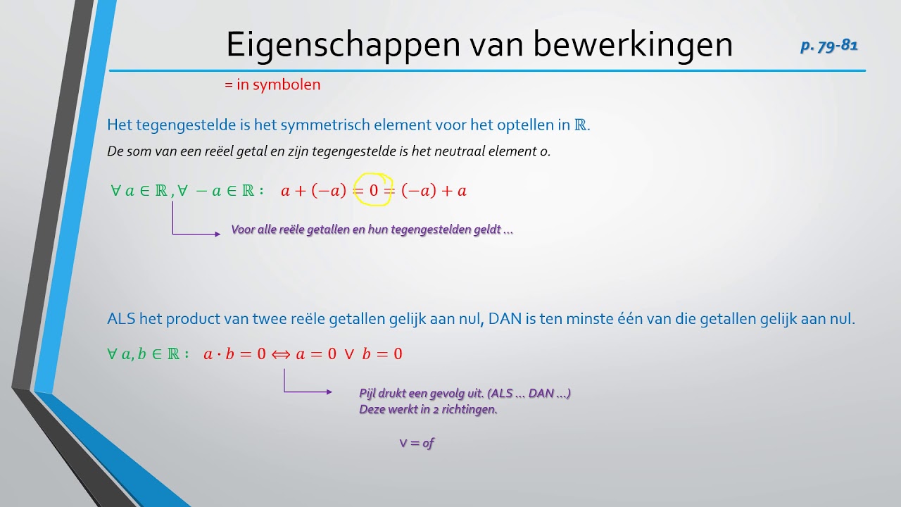 LG2 Les 10 Bewerkingen met reële getallen -- samenvatting