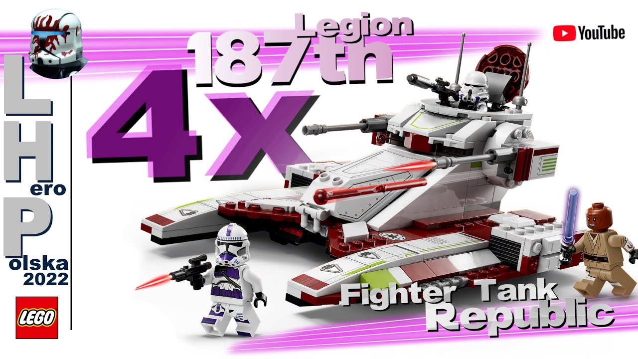 LEGO 187th Batalion l 4x Star Wars 75342 CZOŁG BOJOWY REPUBLIKI (2022) l LHP