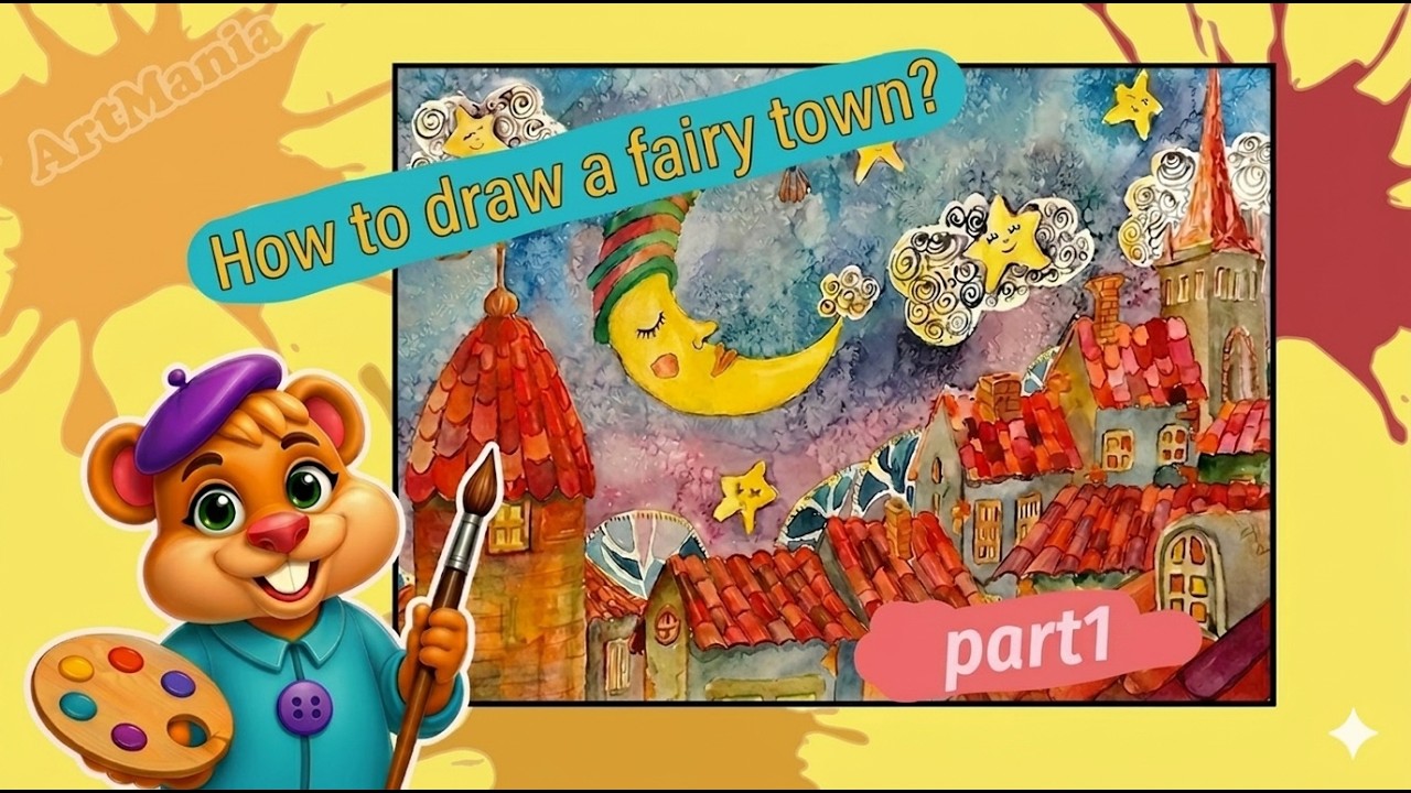 How to draw Fairy city#city#dreams#drawing#drawingvideo#lesson#fantasi#magicalcity#magical#howtodraw