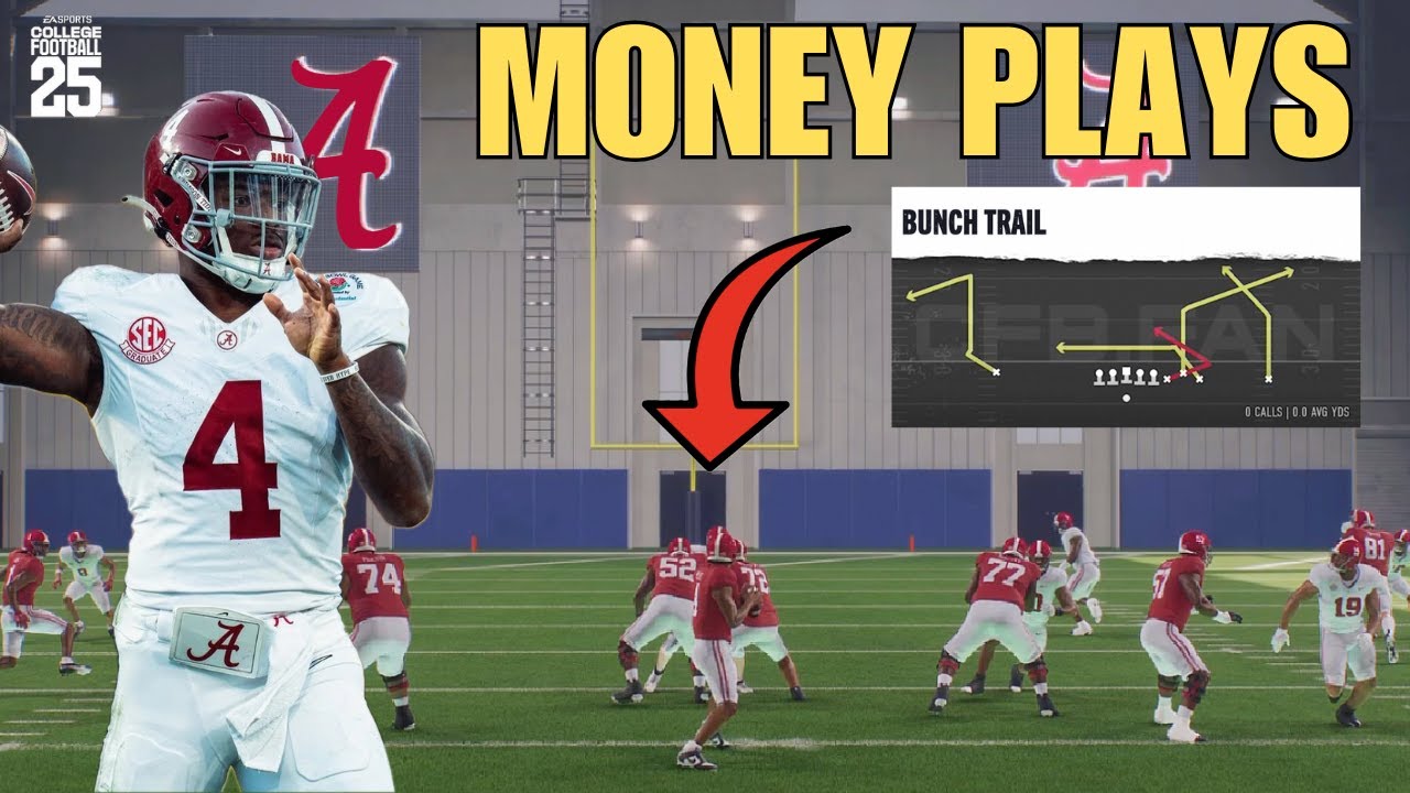 8 EASY Plays in Alabama Playbook (ELITE) | College Football 25