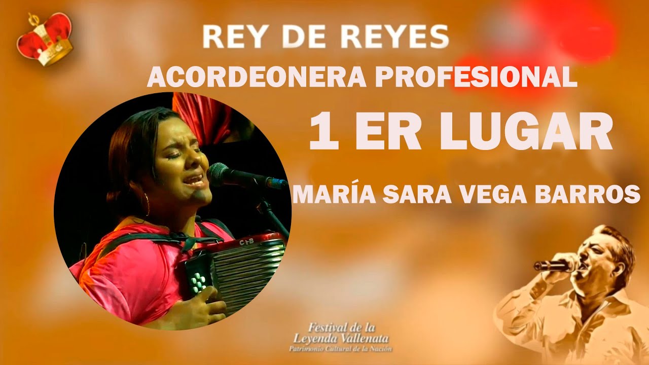 55 FESTIVAL DE LA LEYENDA VALLENATA V REY DE REYES MARÍA SARA VEGA BARROS REINA CATEGORIA MAYOR 2022