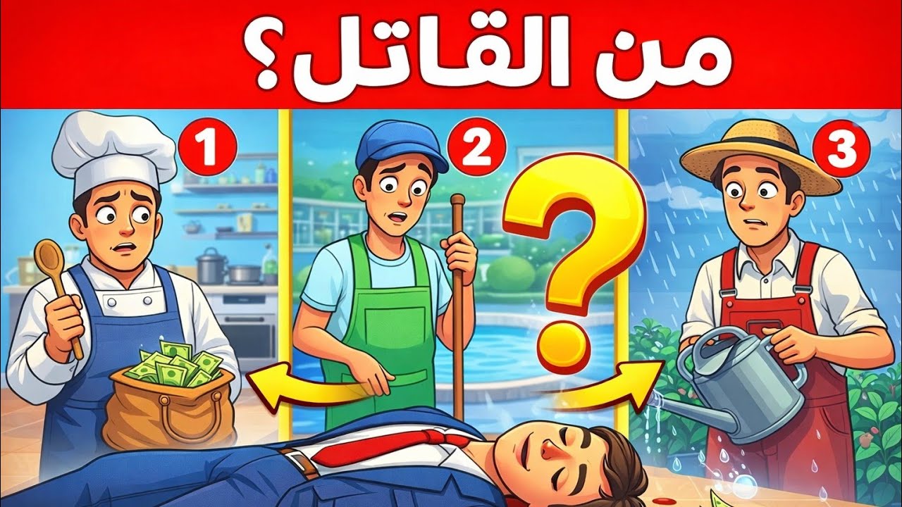 10 ألغاز صعبه 98% من الناس لا يستطيعون حل هذه الألغاز الصعبة اتحداك تحلهم👊
