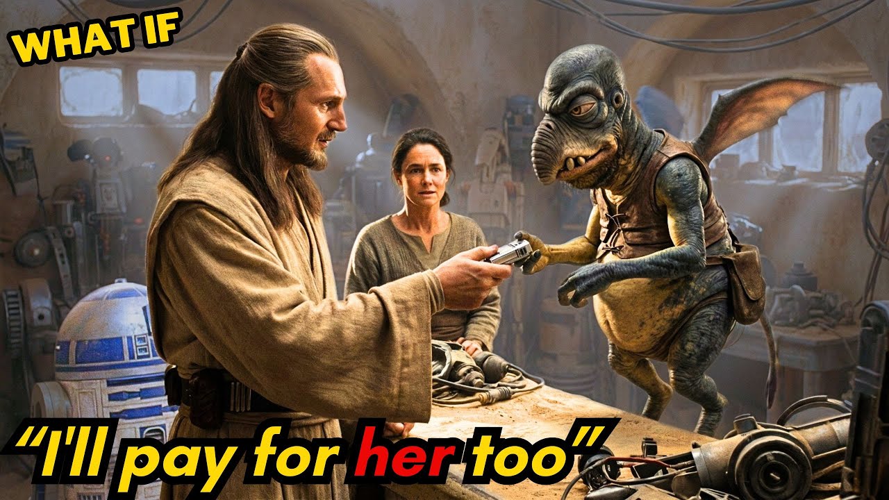 What if Qui-Gon Jinn SURVIVED & BOUGHT Shmi