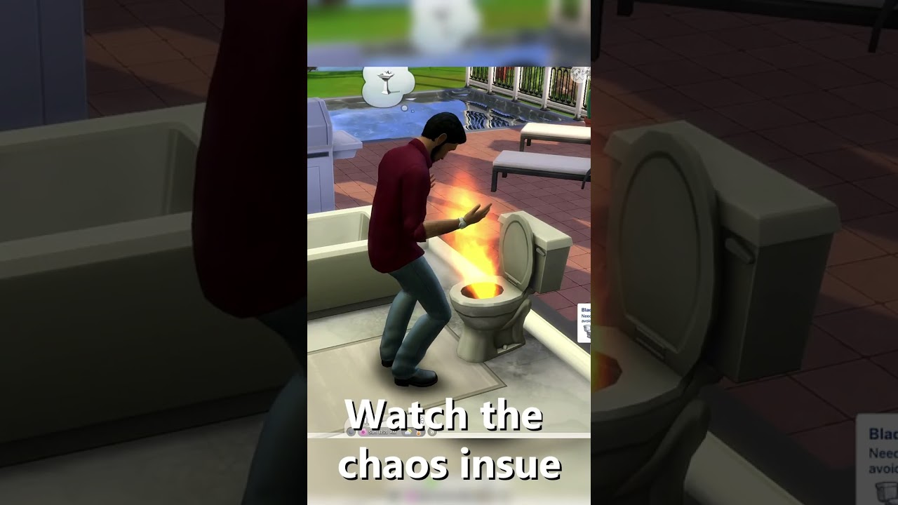 Here's the tutorial no one asked for: How to pee fire in The Sims 4