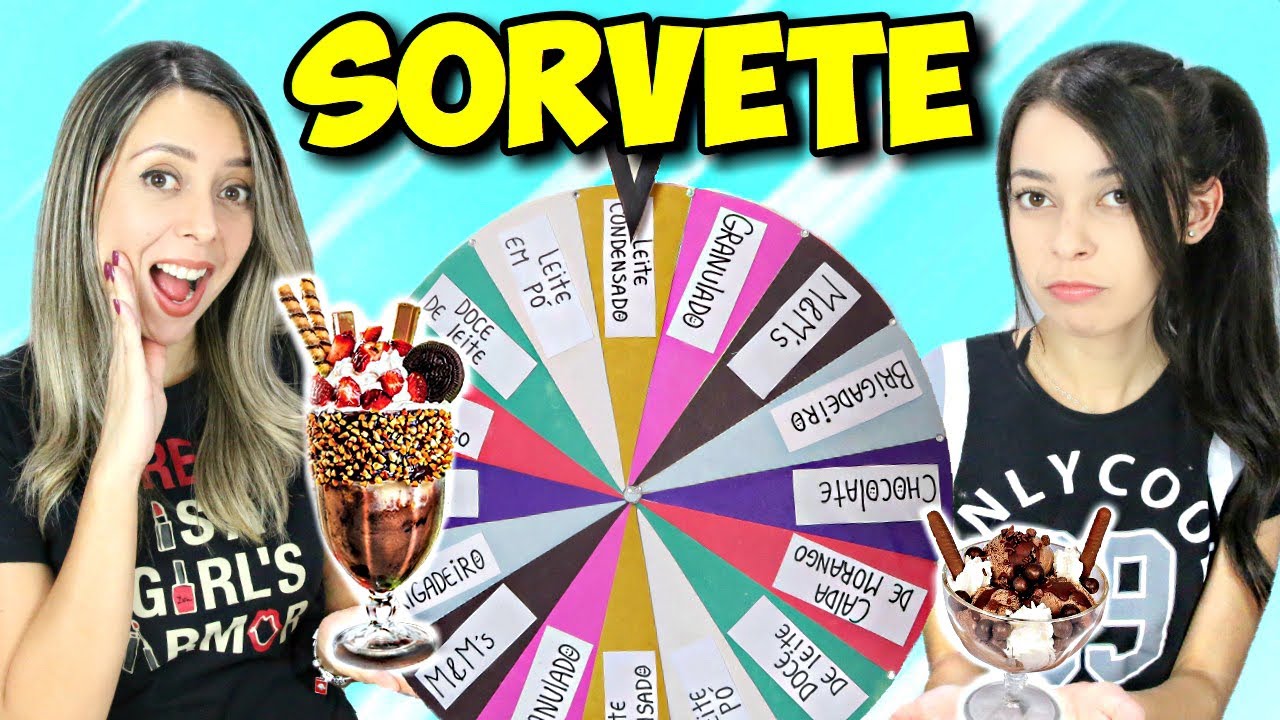 DESAFIO ROLETA MISTERIOSA DE SORVETE