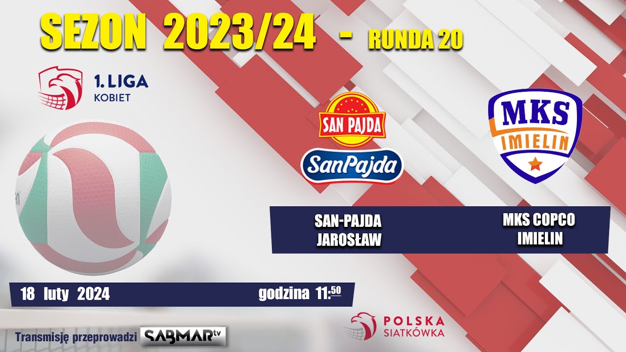 1. Liga Kobiet:  SAN-Pajda Jarosław - MKS COPCO Imielin