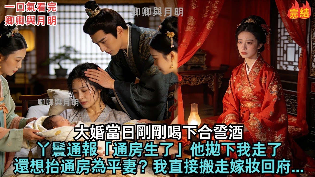 大婚當日剛剛喝下合巹酒；丫鬟通報「通房生了」他拋下我走了，還想抬通房為平妻？我直接搬走嫁妝回府...