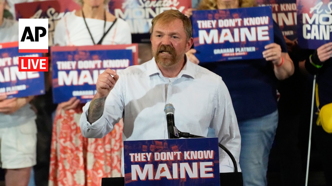 LIVE: Graham Platner speaks after winning Democratic nomination for US Senate in Maine
