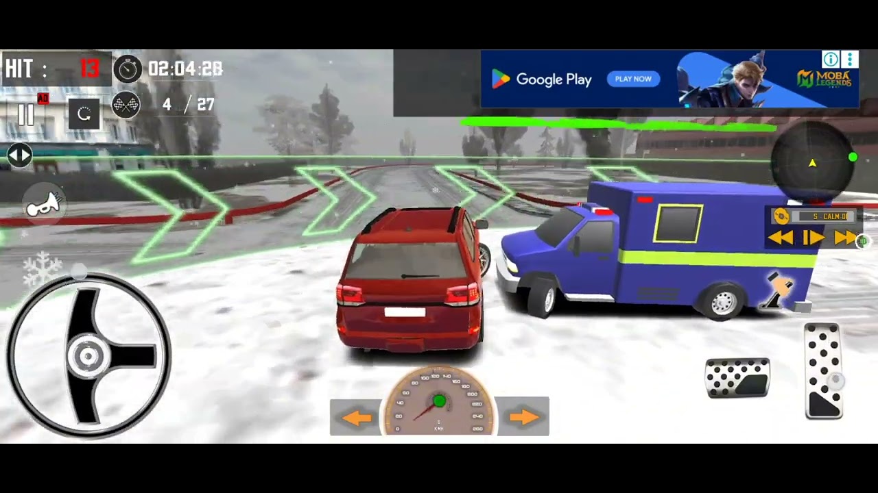 🚗 Snow Road Driving Gameplay | Slippery Barfili Road Challenge ❄️