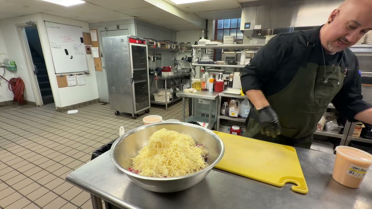Reuben Egg Roll Prep