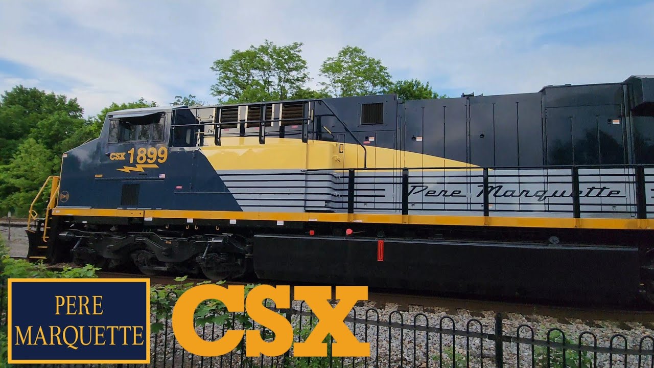 Chasing The CSX Pere Marquette Heritage Unit - Pittsburgh To New Castle, PA