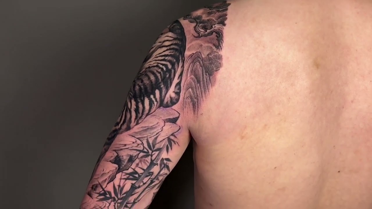 Tiger Tattoo Design & Stencil Creation | Step-by-Step with Trung Tadashi 