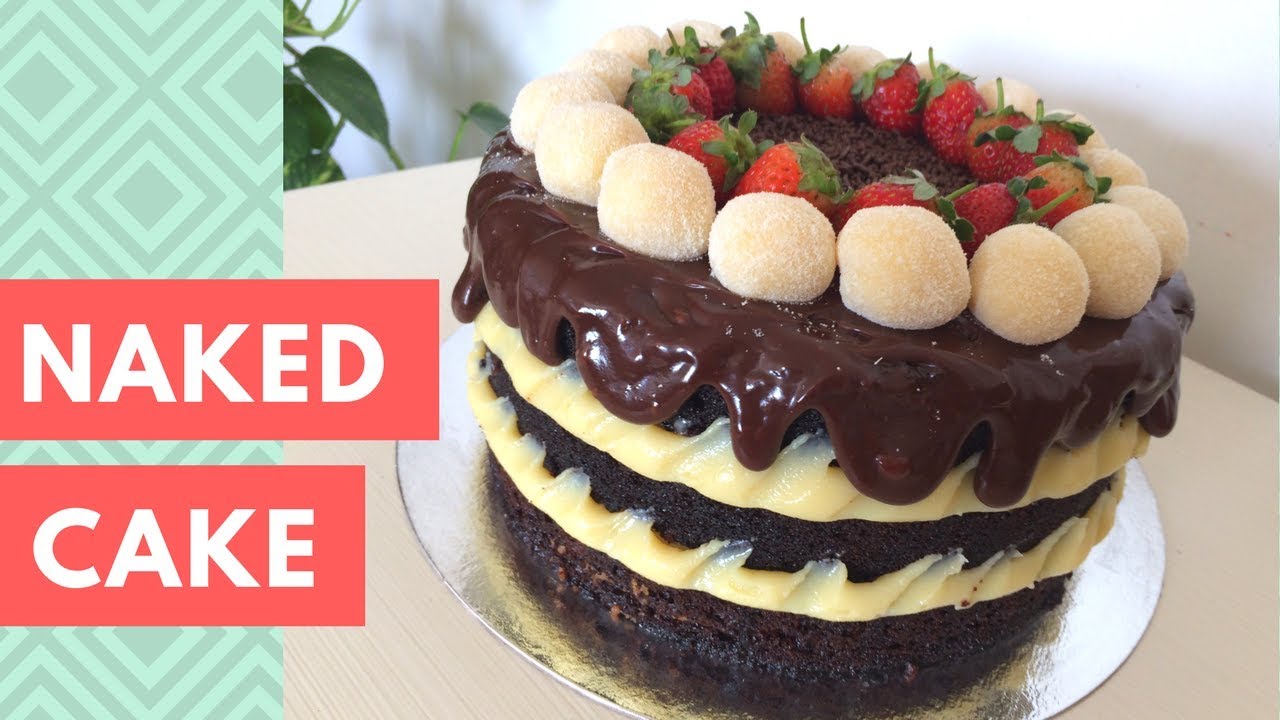 NAKED CAKE DE NINHO COM MORANGO