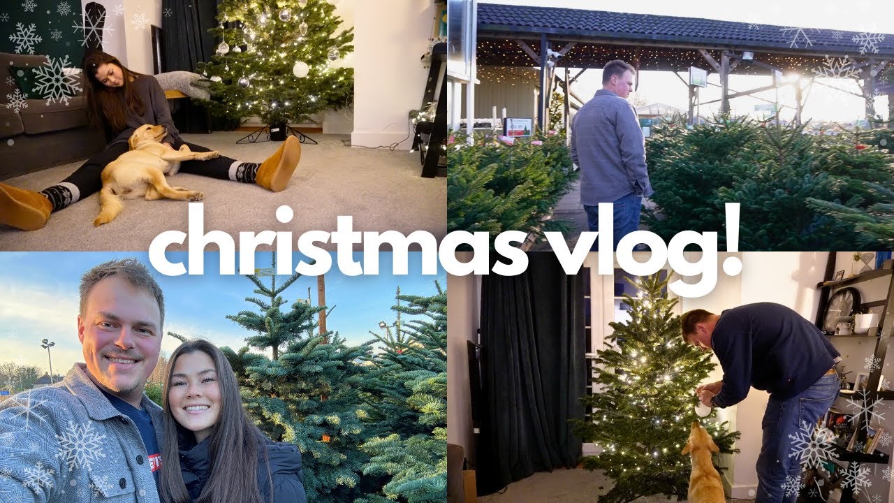 A VERY CHRISTMASSY DAY 🎄 || choosing our Christmas tree and introducing our new dog!! 🐶 // VLOG