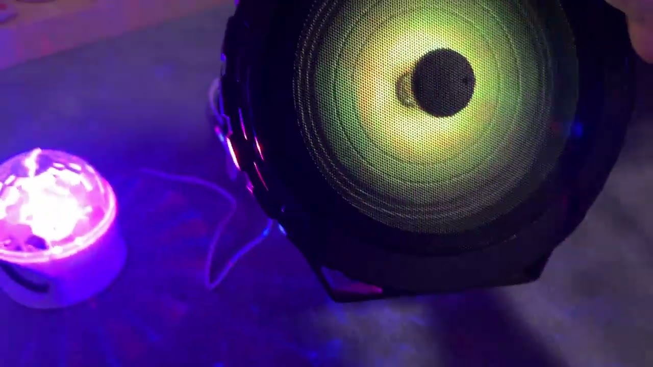 Skylar disco speaker plugged into various Speaker's USB port