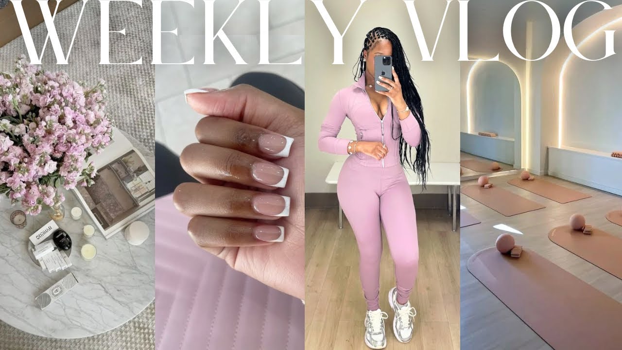 weekly vlog! running errands + retail therapy + beauty maintenance + pilates class + hygiene haul