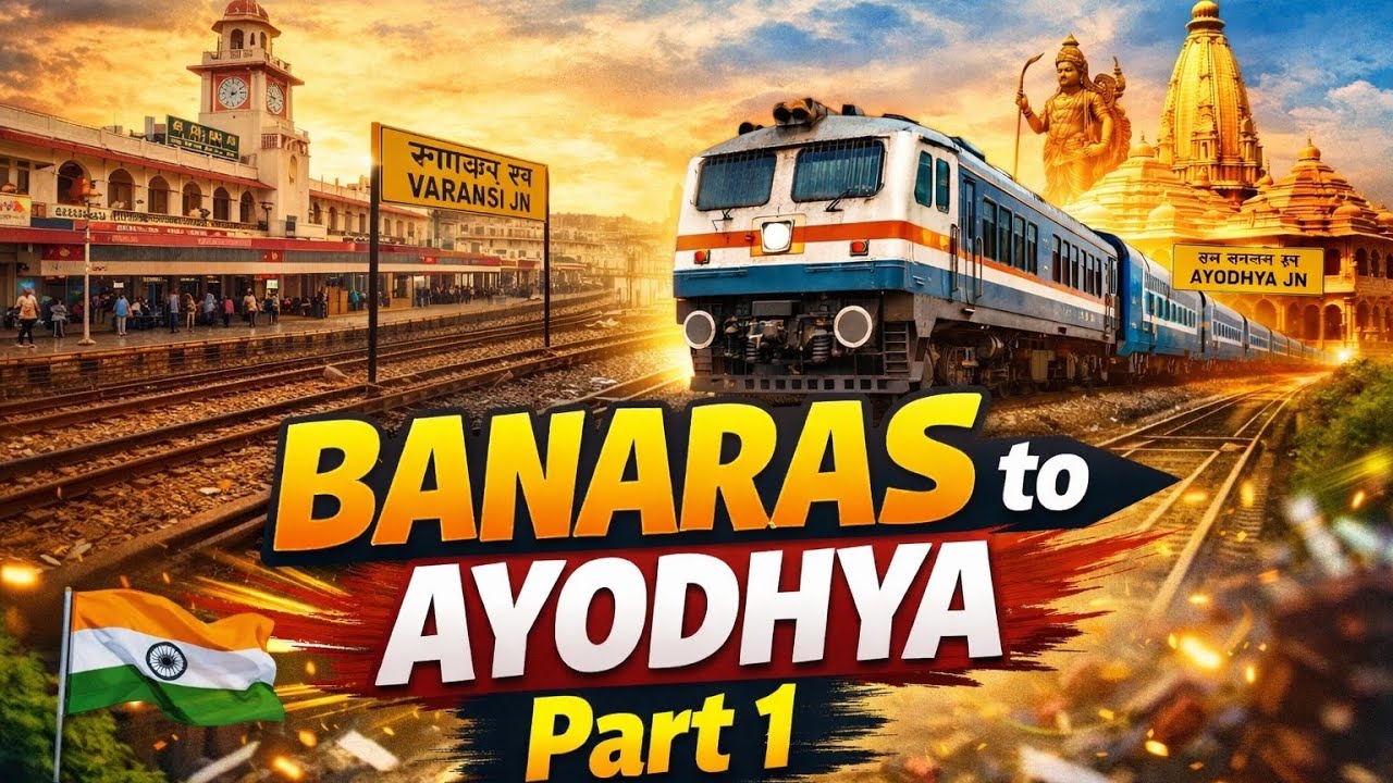 Banaras Se Ayodhya Train Journey 😍 | Full Travel Vlog | Part 1