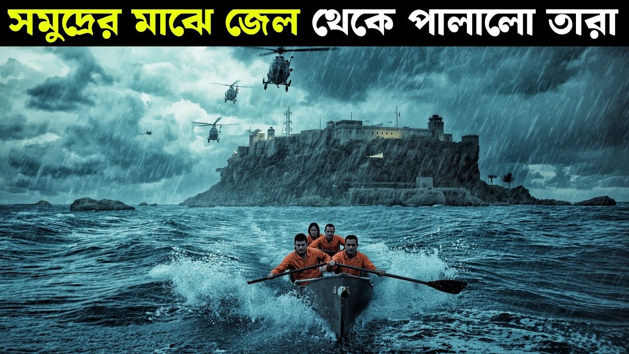 সত্য ঘটনা | সমুদ্রের মাঝে জেল থেকে পালালো | Escape from Alcatraz (1989) | Movie Explained in Bangla 