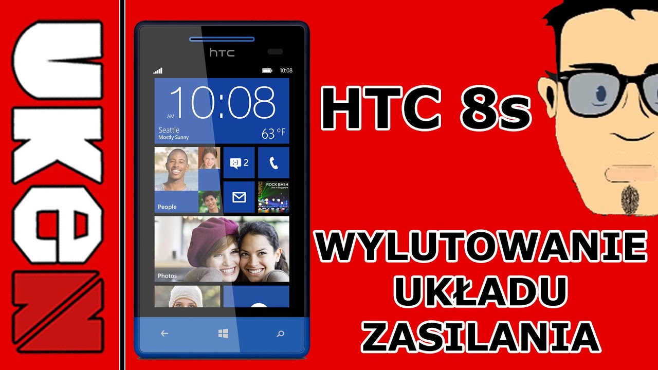 HTC 8s - Wylutowanie układu zasilania