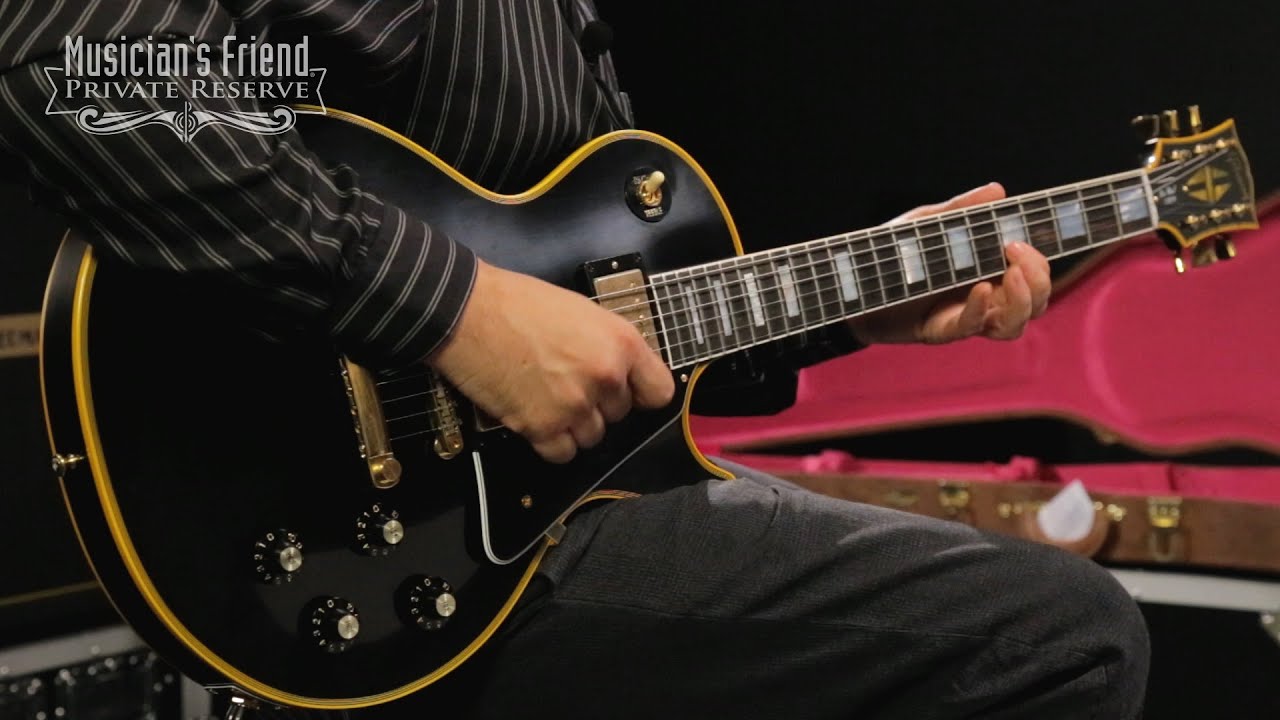 Gibson Custom 2015, настоящая историческая переиздание 1968 Les Paul Custom VOS, электрогитара, ч...