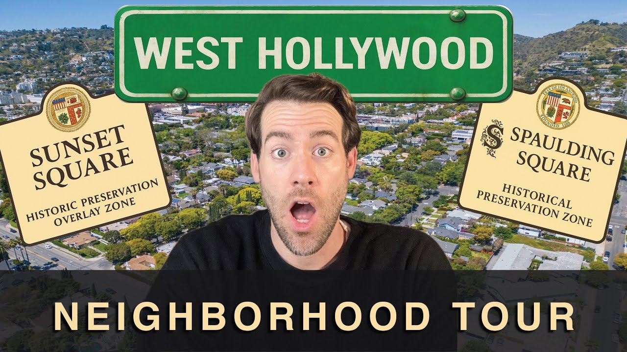 🌴 Living in West Hollywood | Spaulding Square & Sunset Square Neighborhood Tour | Los Angeles Homes