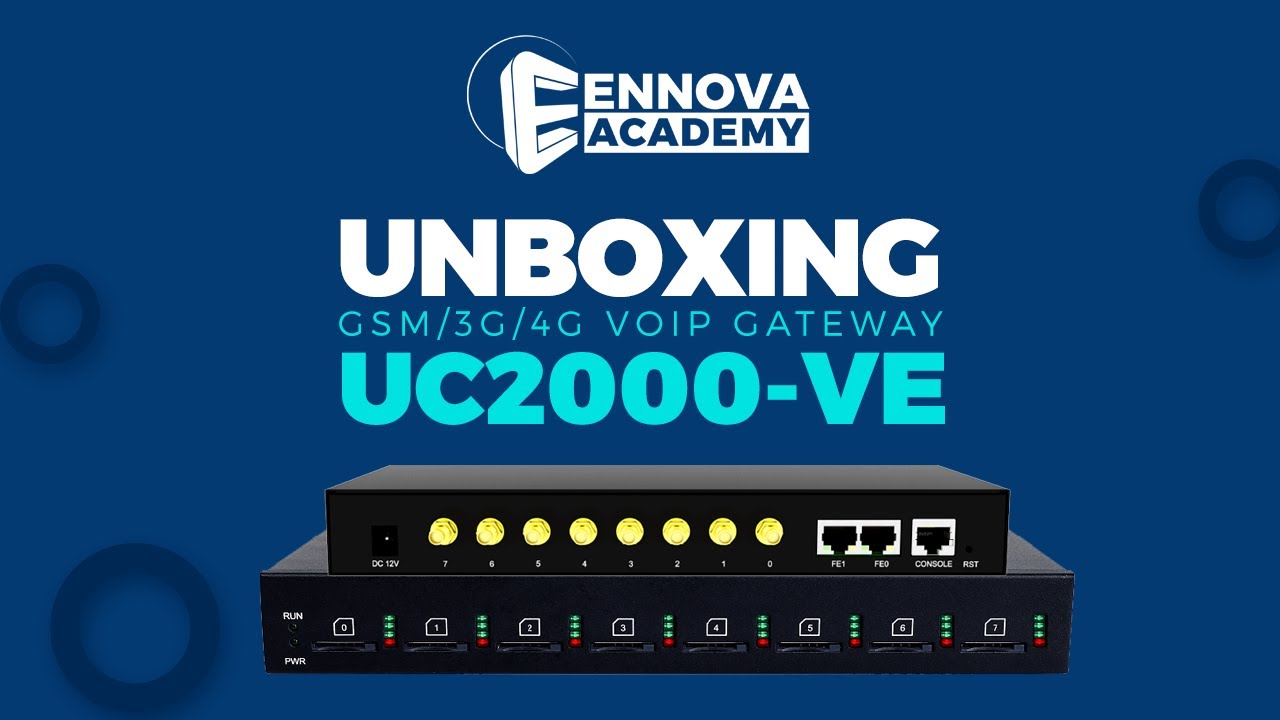 Unboxing de la Passerelle VoIP GSM/WCDMA/LTE Dinstar UC2000-VE