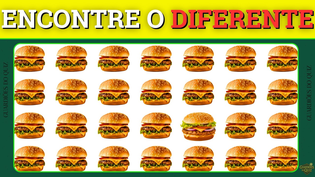 👀🧠 APENAS 1 É DIFERENTE! VOCÊ CONSEGUE VER? #GuardiõesDoQuiz 🔥I 🧠🎯 DESAFIO DE FILEIRAS!