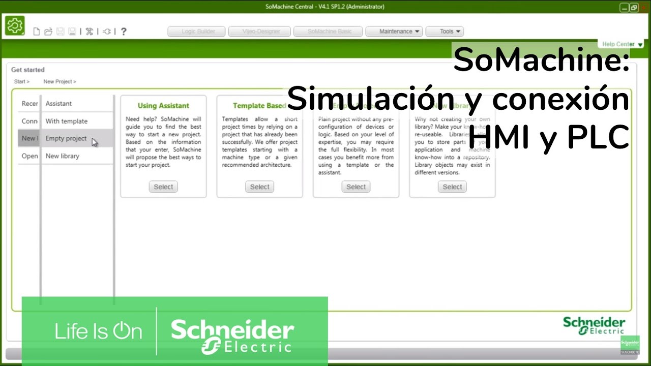 Tutorial - SoMachine: Simulación y conexión entre HMI y PLC