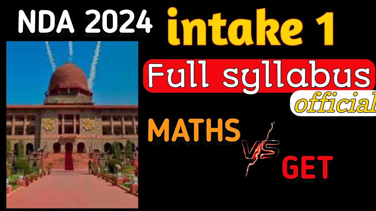 NDA 1 2024 | nda exam | nda official syllabus 2024 |nda 2024