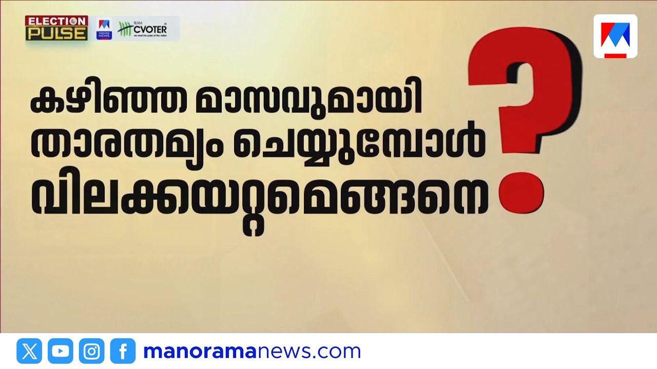 വിലക്കയറ്റം രൂക്ഷം; മനോരമ ന്യൂസ് സി വോട്ടര്‍ അഭിപ്രായ സര്‍വേ ഫലം പുറത്ത് | Election Pulse