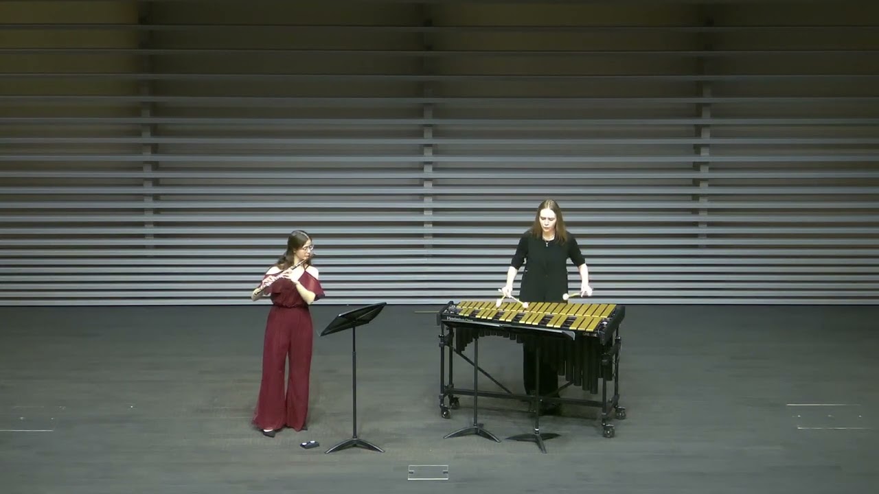 Sally Wave - Red Sky by Twilight - flute & vibraphone op17performed by Lena Seitz & Eleonora Kostina