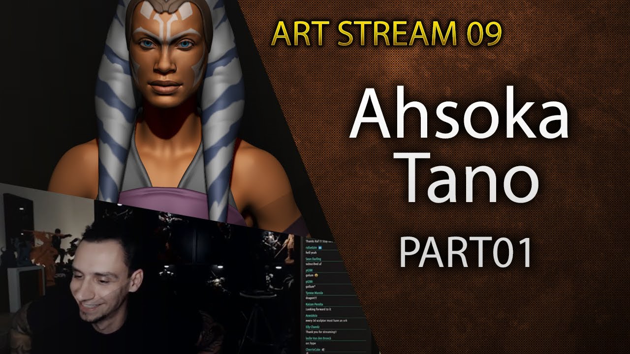 Ahsoka Tano - 3D Sculpting and Chatting (ArtStream09)