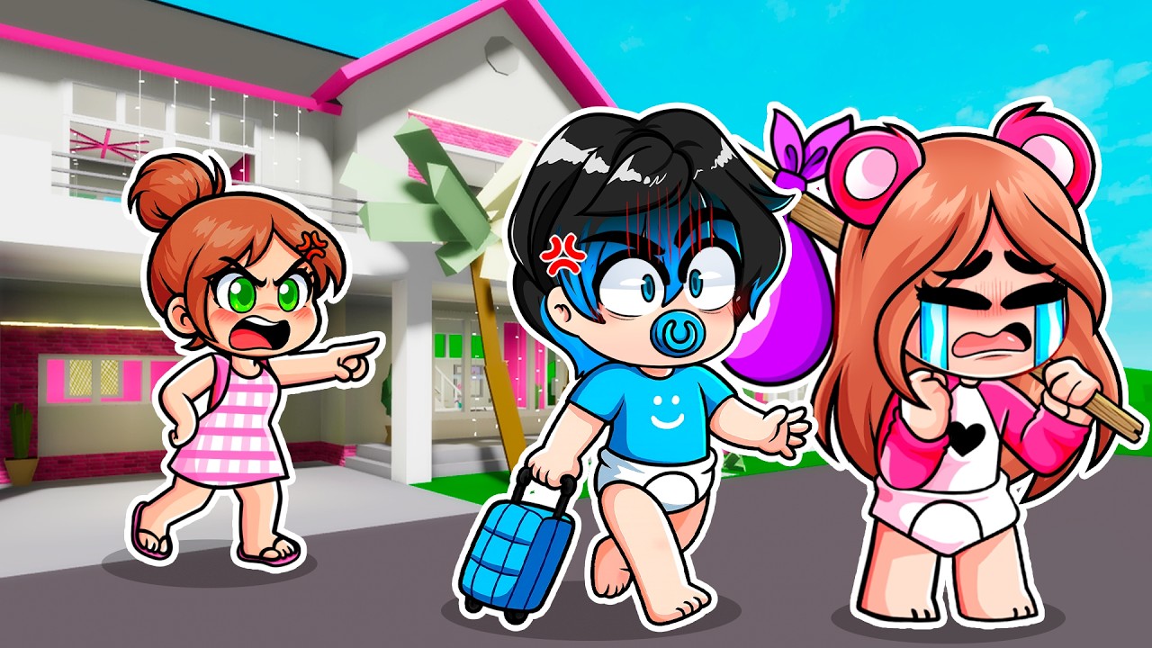 ELA y FRAN BEBÉ se ESCAPAN de CASA 😱 Brookhaven Roblox