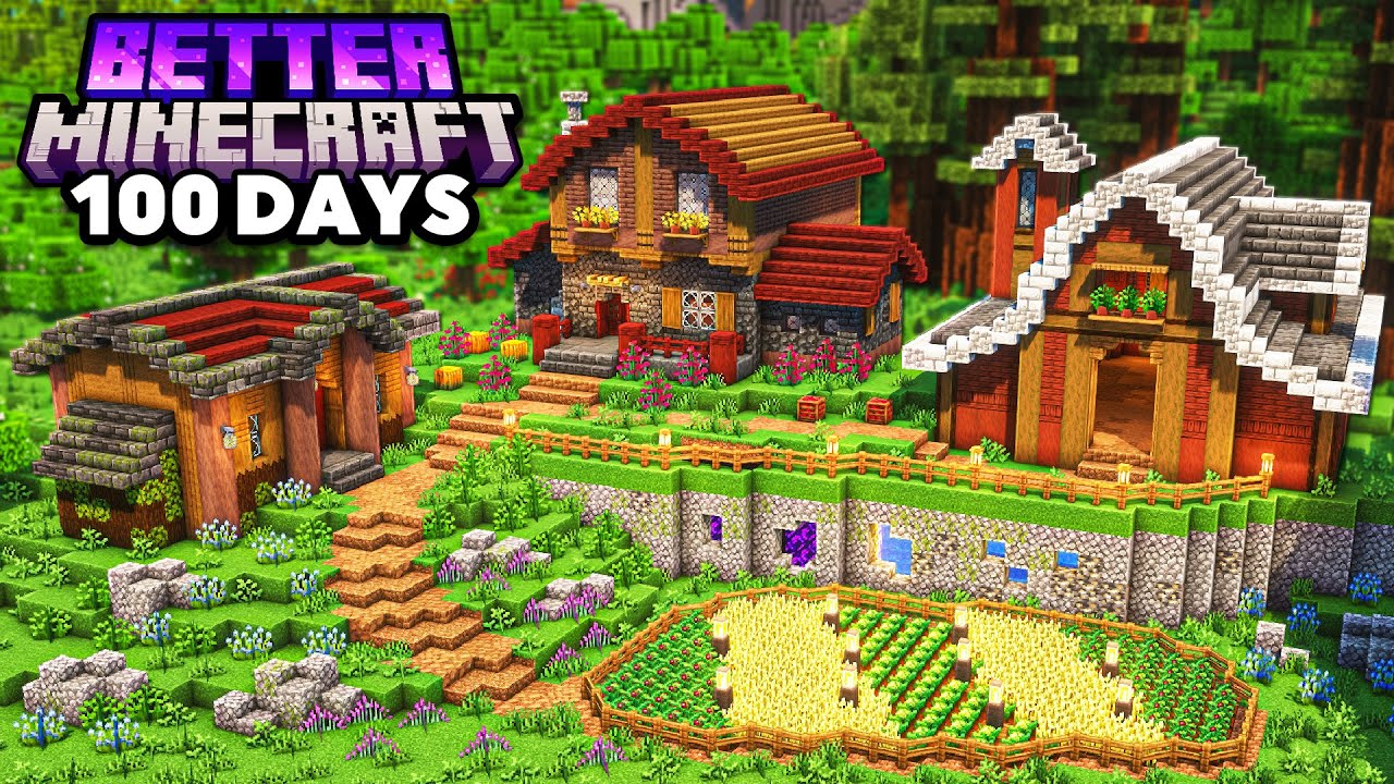 I Survived 100 Days in BETTER Minecraft Hardcore