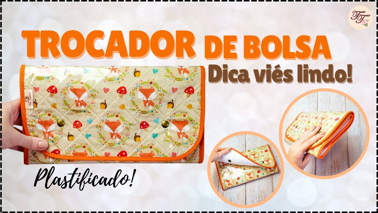 Trocador de Bolsa Portátil Fácil + Dica Viés | Costura Criativa para Iniciantes