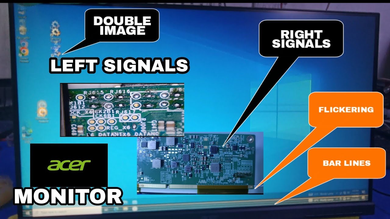 ACER MONITOR FLICKERING WITH DOUBLE IMAGE PROBLEM