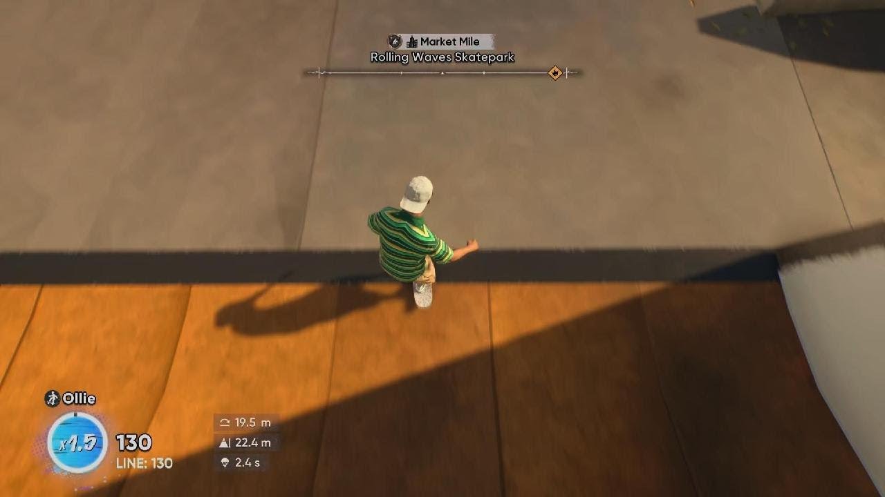 Crazy  jump in skate.