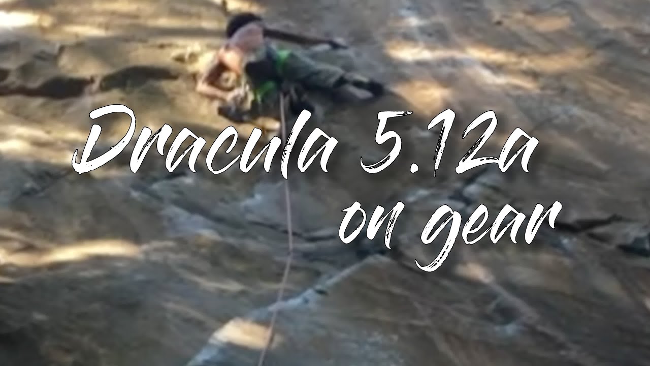 Dracula 5.12a (on gear) - Broughton Bluff