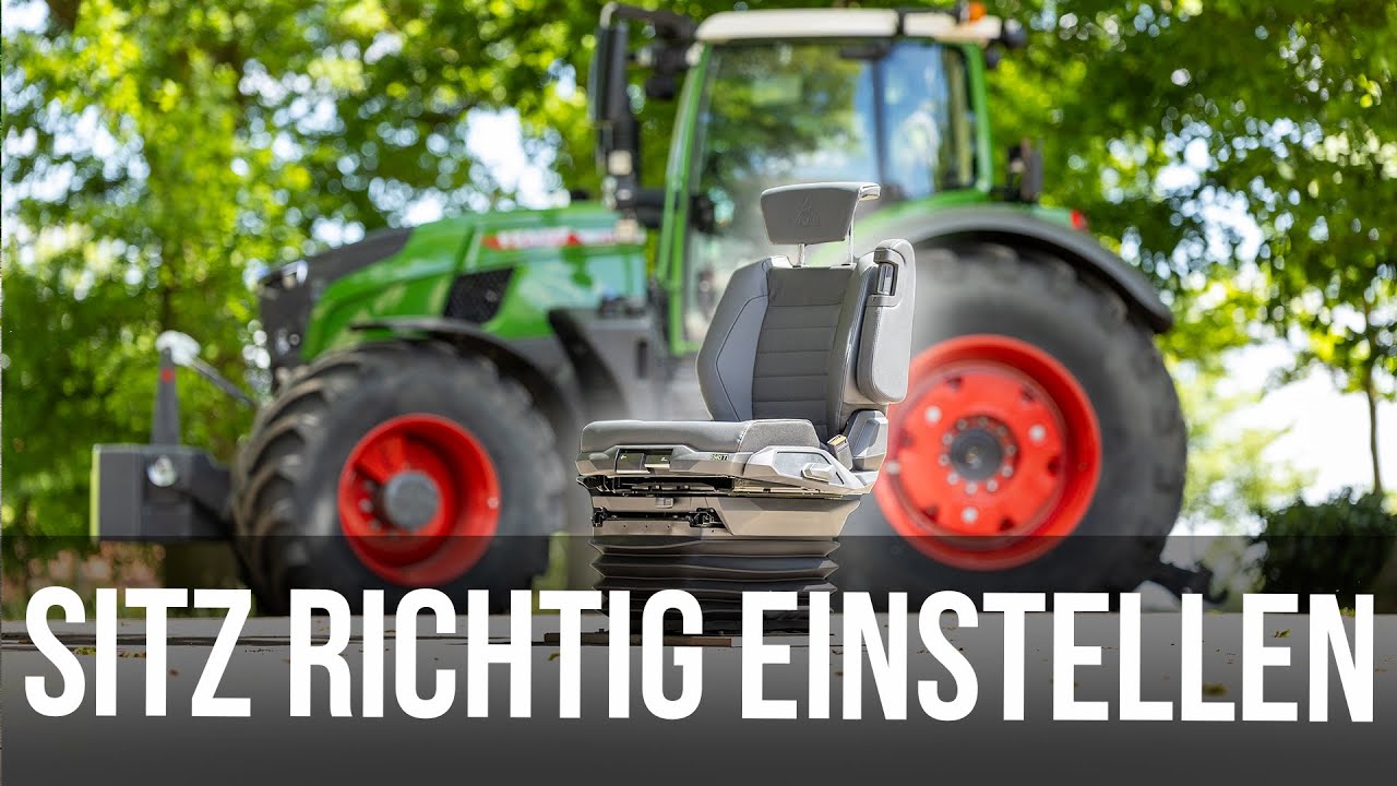 Wie stelle ich meinen Sitz wirklich richtig ein? Fendt 728 mit Titanium Leder