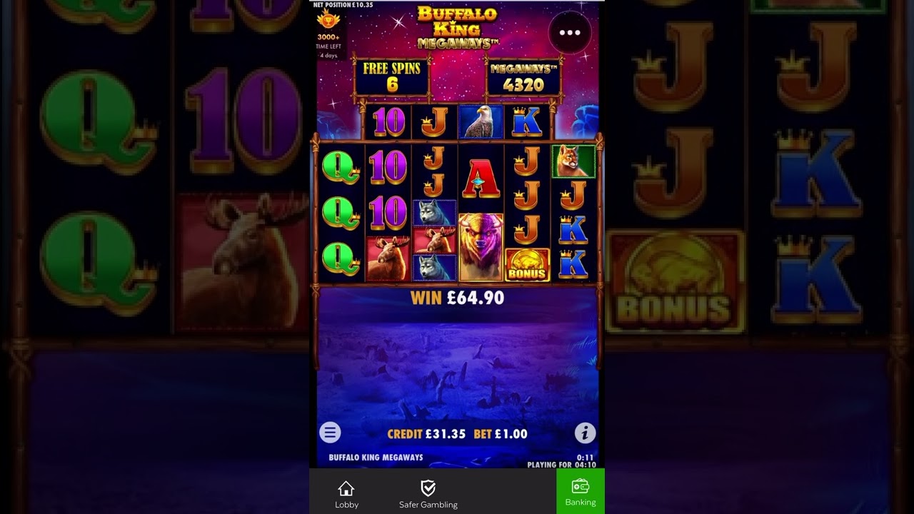 Buffalo King Megaways Free Spins - &pound;1 Play