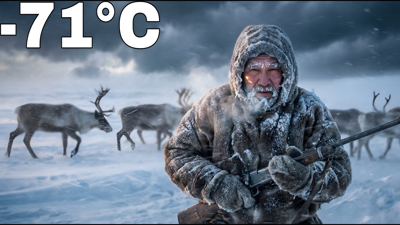 7 Days in Yakutsk Blizzard  -71°C  Siberian Hunter Extreme Survival Documentary