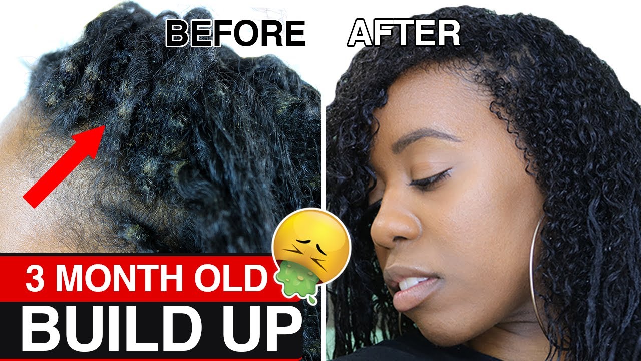 HOW TO Safely Remove Dirt Build Up FAST from Braids & Twists and Detangle Matted Hair