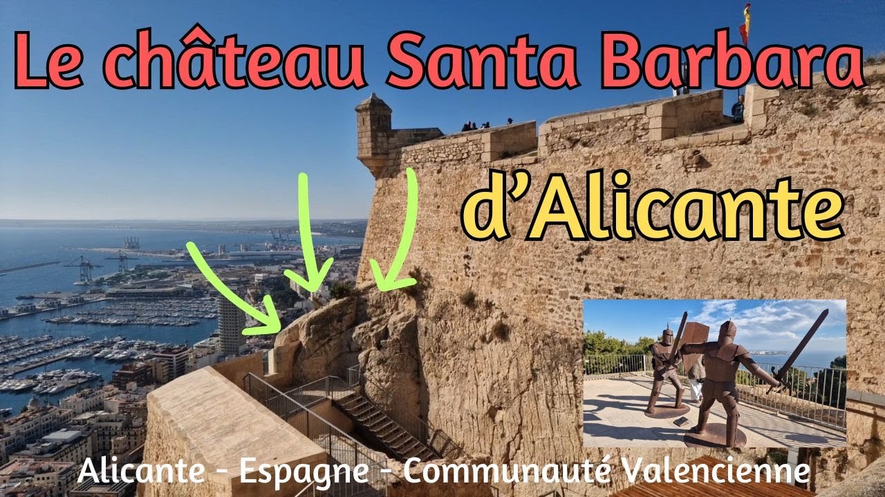 Le Château Santa Barbara à alicante en Espagne