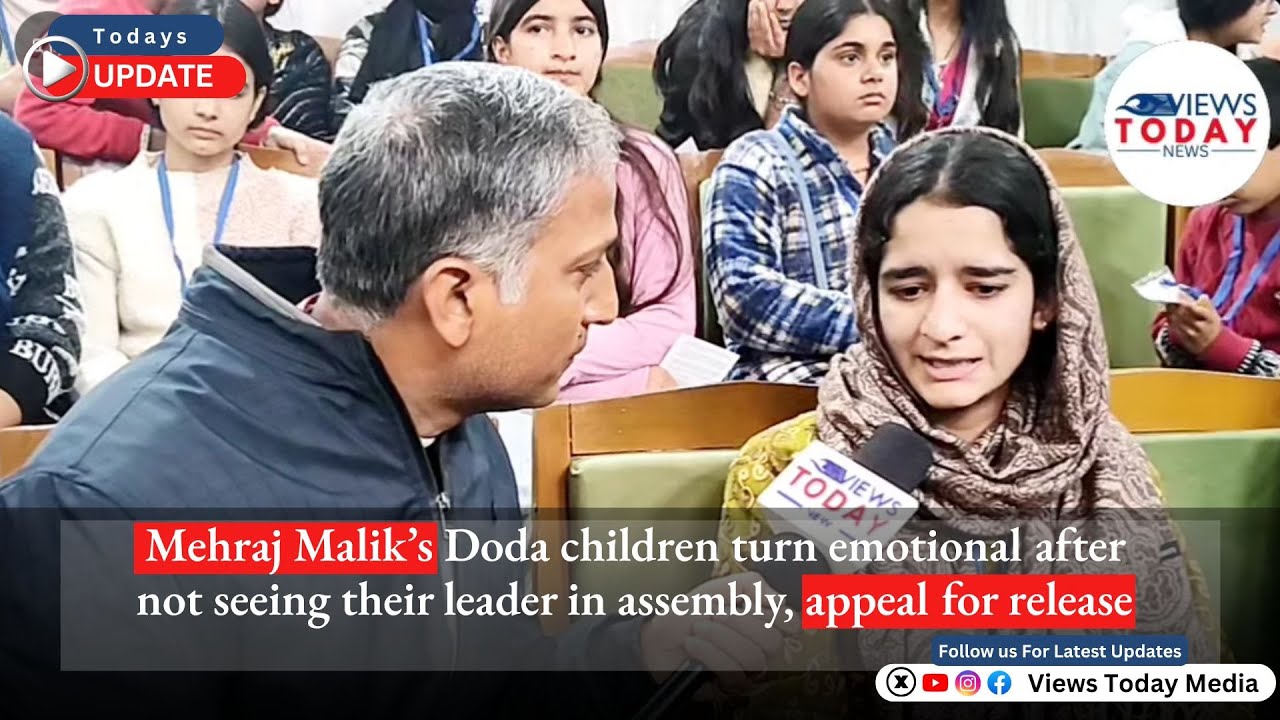 #MehrajMalik Doda children emotional after not seeing leader assembly appeal Mehraj Malik’s release