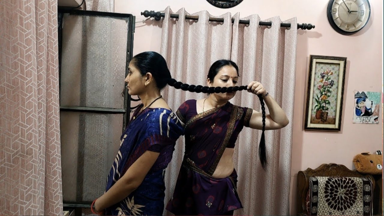 Explore The Beauty of Indian Rapunzel 🙋‍♀️|| Two Long Hair Ladies ✨|| Beautiful Long Hair Indian 